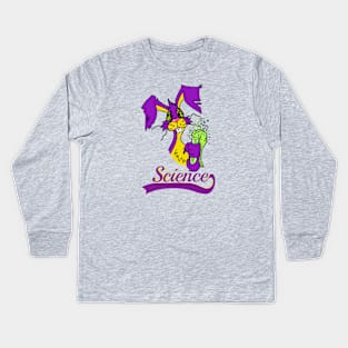 Science Mad Science Rabbit Kids Long Sleeve T-Shirt